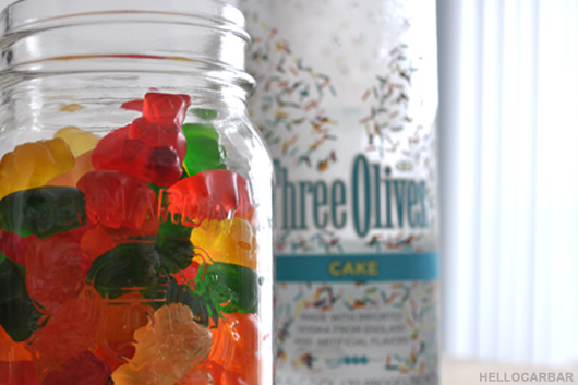 gummy bears and... vodka?