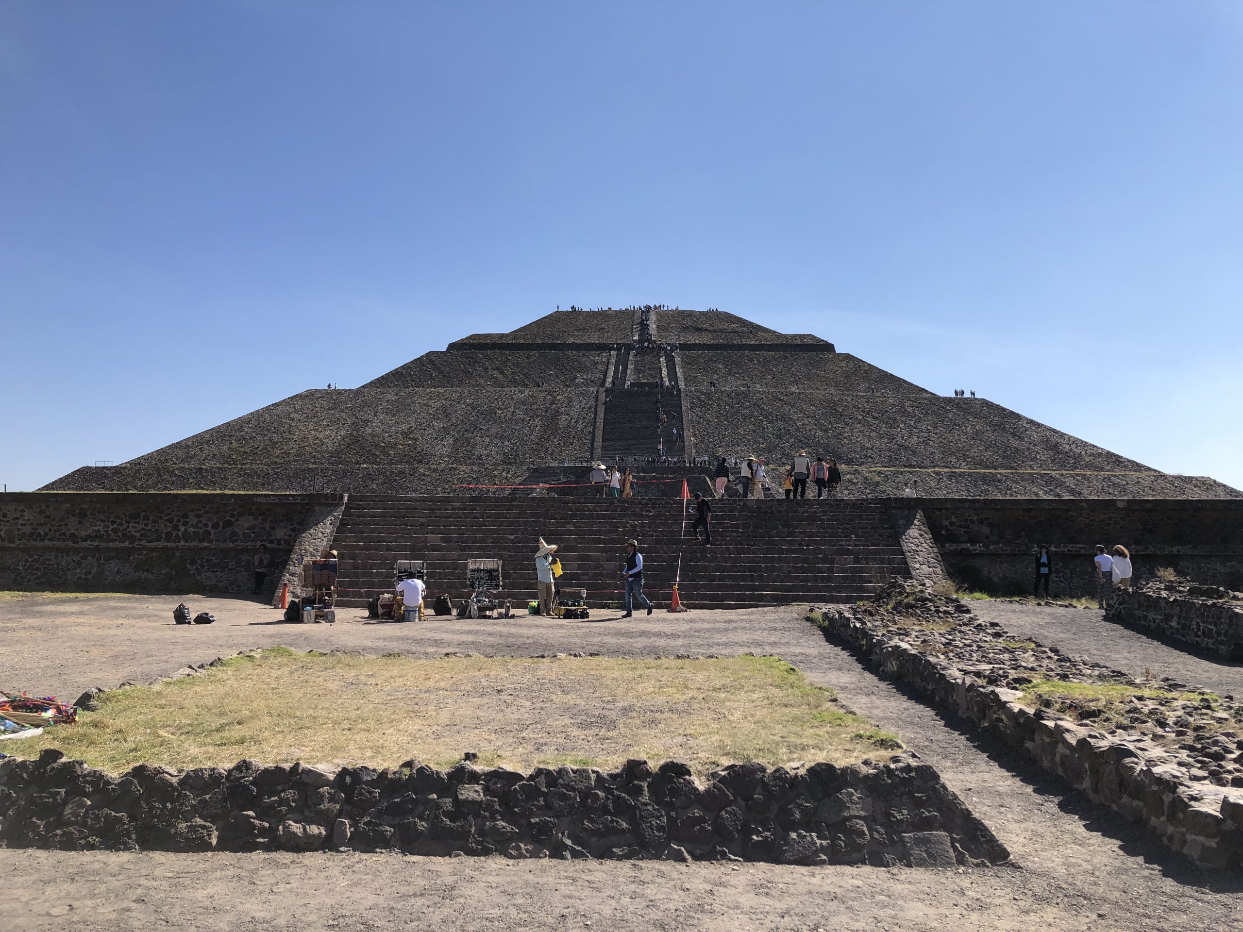 The pyramid of the sun in Teotihuacán