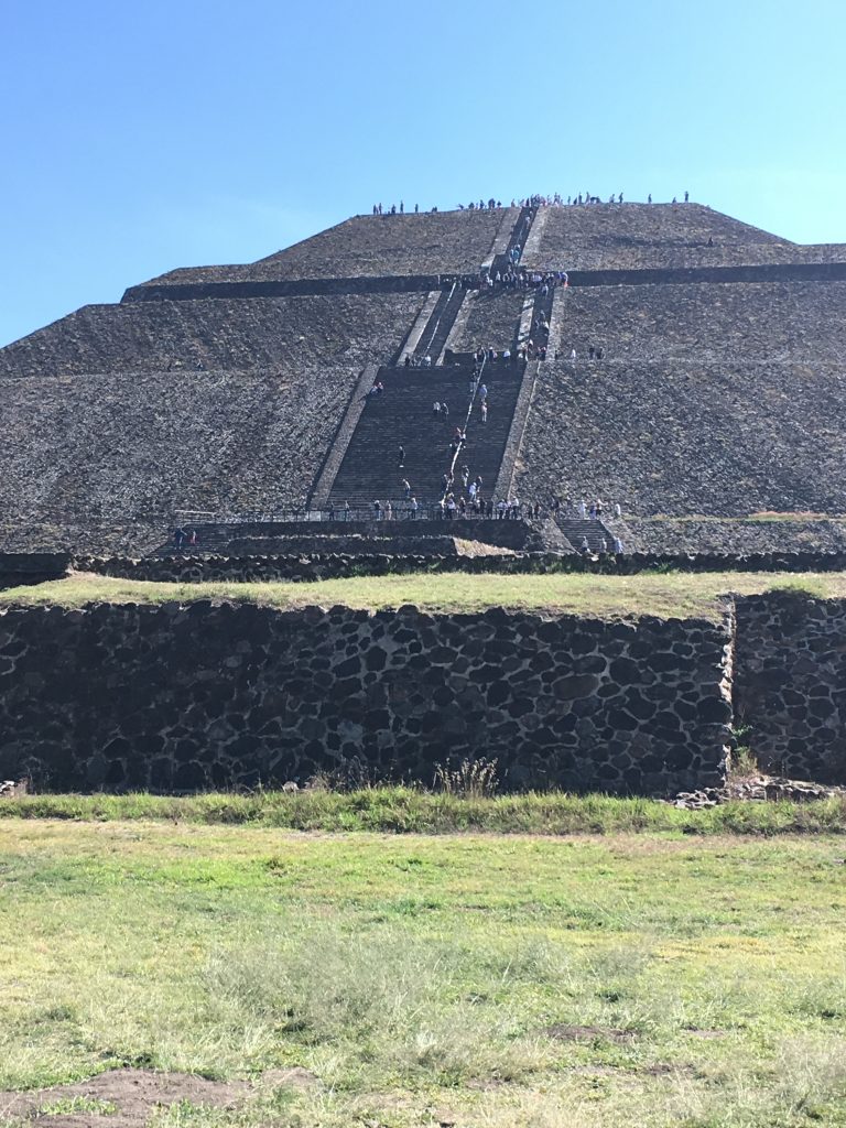 The base of the sun pyramid